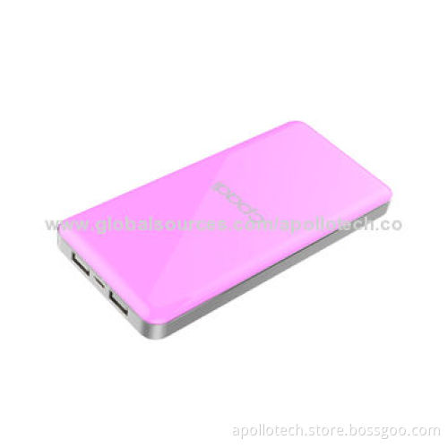 12,000mAh Travel Power Banks with 5V/1A Input, 6-7 Hours Charging Time